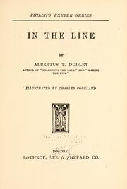 Cover of: In the line by Albertus T. Dudley