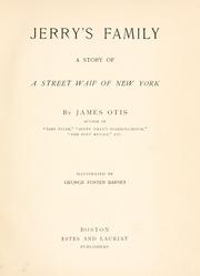 Cover of: Jerry's family: a story of a street waif of New York