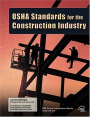 Cover of: OSHA Standards for the Construction Industry as of January 2006