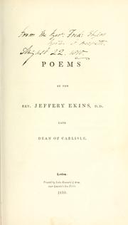 Poems by Jeffery Ekins