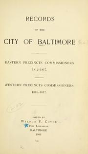 Cover of: Records of the city ...