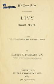 Cover of: Book 22. by Titus Livius