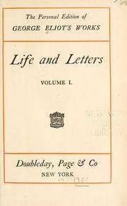 Cover of: Life and letters.