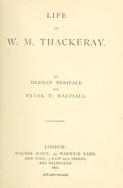 Cover of: Life of W. M. Thackeray