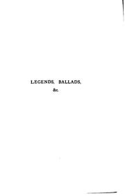 Cover of: Ballads & legends of Cheshire by Egerton Leigh, Egerton Leigh