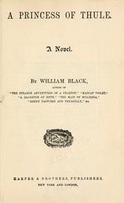 Cover of: A princess of Thule by William Black