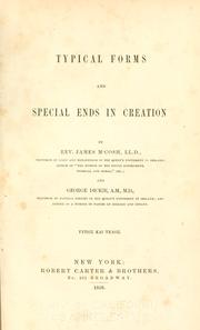 Typical forms and special ends in creation by McCosh, James