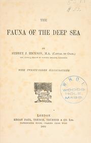 The fauna of the deep sea by Sydney John Hickson