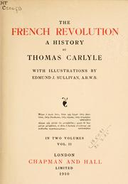 Cover of: The  French Revolution by Thomas Carlyle