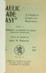 Cover of: Gaelic made easy : a guide to Gaelic for beginners