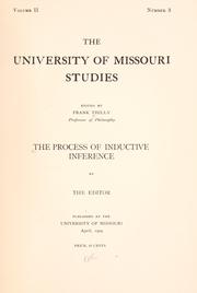Cover of: The process of inductive inference