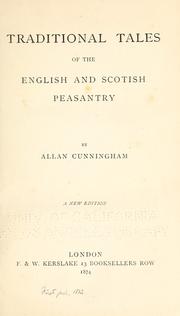 Cover of: Traditional tales of the English and Scottish peasantry.