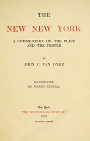 Cover of: The new New York: a commentary on the place and the people