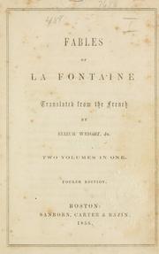 Cover of: Fables of La Fontaine. by Jean de La Fontaine