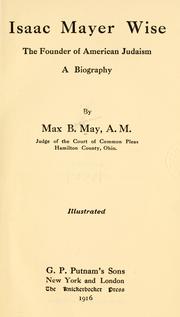 Cover of: Isaac Mayer Wise by Max Benjamin May