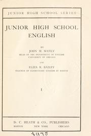 Cover of: Junior high school English