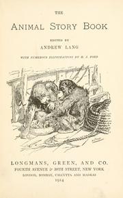 Animal Story Book (1914) by Andrew Lang