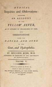 Cover of: Medical inquiries and observations by Benjamin Rush