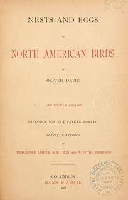 Nests and eggs of North American birds by Oliver Davie