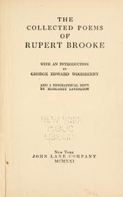 Cover of: The collected poems of Rupert Brooke by Brooke, Rupert
