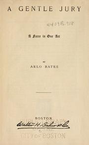 Cover of: A gentle jury by Arlo Bates