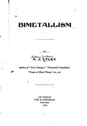 Cover of: Bimetallism by Andrew Jackson Utley