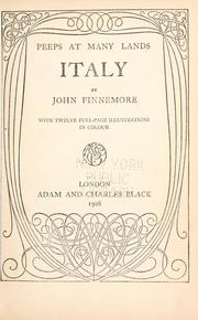 Cover of: Italy