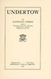 Cover of: Undertow by Kathleen Thompson Norris