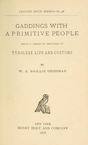 Cover of: Gaddings with a primitive people