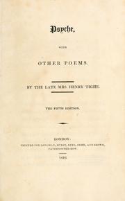 Psyche, with other poems by Mary Tighe