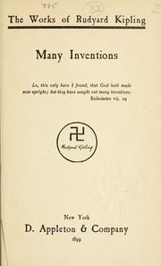 Cover of: Many inventions. by Rudyard Kipling