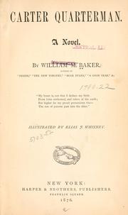 Cover of: Carter Quarterman. by William M. Baker
