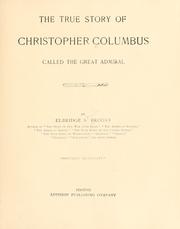 Cover of: The true story of Christopher Columbus by Elbridge Streeter Brooks