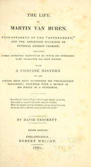 Cover of: The life of Martin Van Buren by Davy Crockett