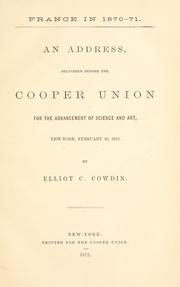 France in 1870-71 by Cowdin, Elliot C.