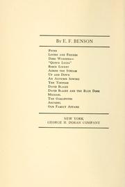 Cover of: Peter by E. F. Benson