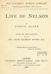 Cover of: Life of Nelson