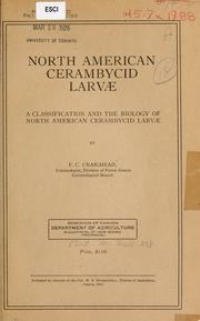 North American cerambycid larvae by Craighead, Frank C.