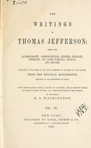 Cover of: Writings by Thomas Jefferson