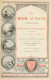 Cover of: The book of days by Robert Chambers