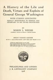 Cover of: General George Washington. by Mason Locke Weems