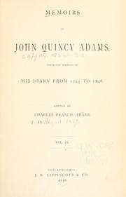Cover of: Memoirs of John Quincy Adams by John Quincy Adams