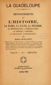 La Guadeloupe by Jules Ballet