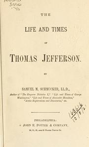 Cover of: The life and times of Thomas Jefferson.
