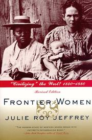 Cover of: Frontier women: "civilizing" the West? 1840-1880