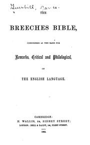 Cover of: The Breeches Bible by James Gurnhill