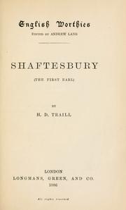 Shaftesbury (the first earl) by Traill, H. D.