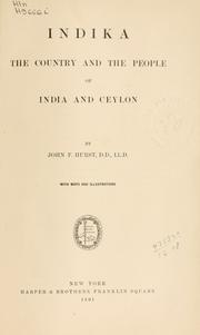 Cover of: Indika. by J. F. Hurst