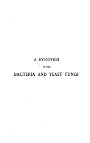 Cover of: A synopsis of the bacteria and yeast Fungi and allied species (Schizomycetes and Saccharomycetes) by W. B. Grove