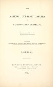 Cover of: The national portrait gallery of distinguished Americans by James Herring, James Herring